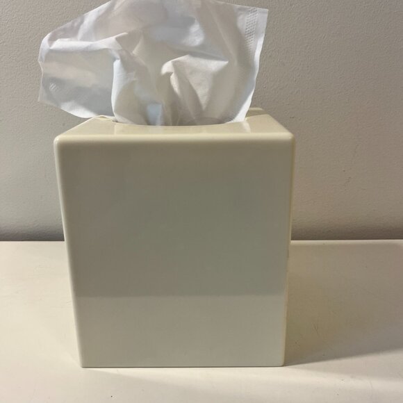 Vintage Melamine/Acrylic Chelsea Springs Square Tissue Box Holder - Picture 4 of 5
